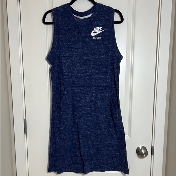 Nike Dresses & Skirts - Nike Womens Blue A-Line Dress Short Sleeve Crew Neck Medium